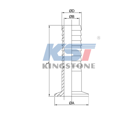 Clamped Hose coupling