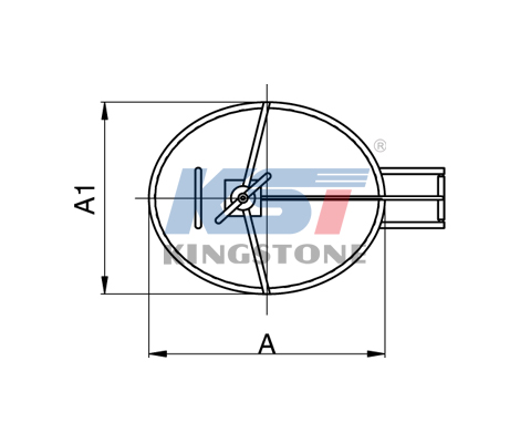 Elliptic type manhole cover (with pressure)