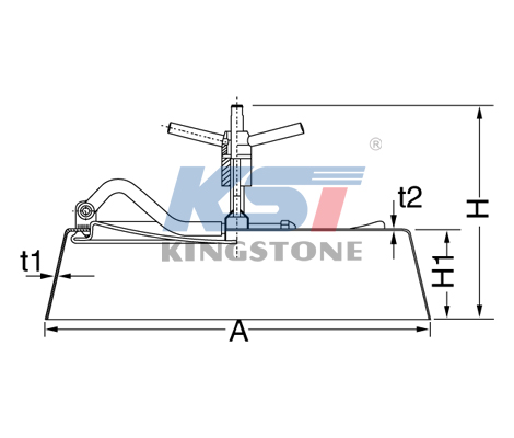 Elliptic type manhole cover (with pressure)