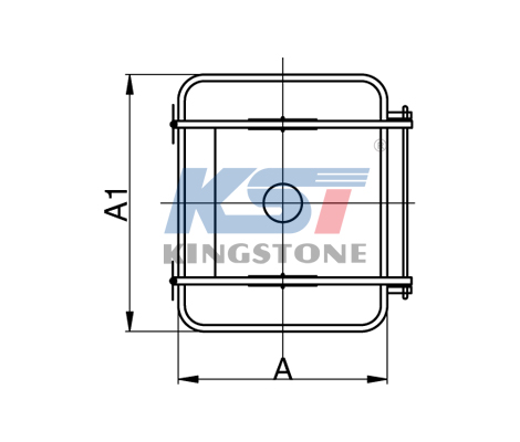 Square type manhole cover (with pressure)