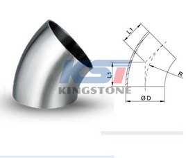 45°焊接式弯头