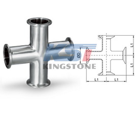 不锈钢卡箍式四通